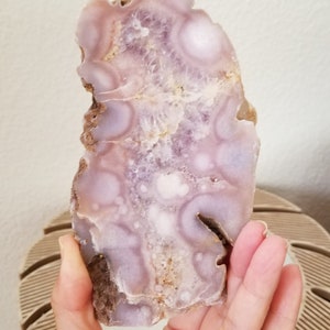 Pink Amethyst with Lavender Amethyst Quartz Crystal Slab