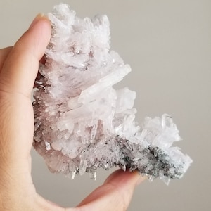 Large Sacred Pink and Green Clinochlore Colombian Lemurian Cluster - Beautiful Points Raw Specimen - AA