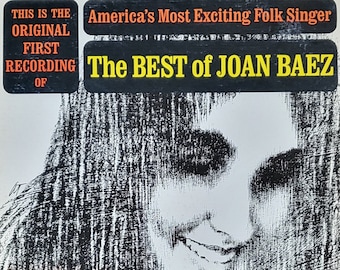 Joan Baez Mit Bill Wood & Ted Alevizos: Das Beste von Joan Baez - 1963 Vintage Folk Vinyl LP - EMUS Cords ES-12001