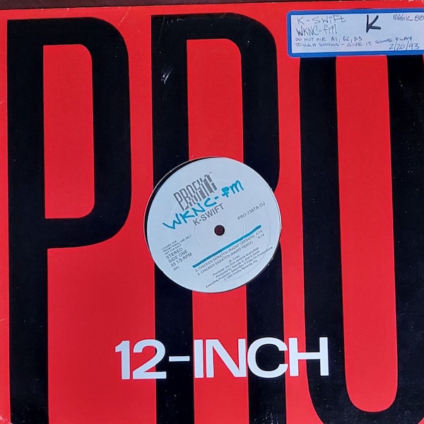 K-Swift - Chicken Skratch - LP vinyle rap / hip hop vintage 1992 - Profile Records PRO-8387-DJ