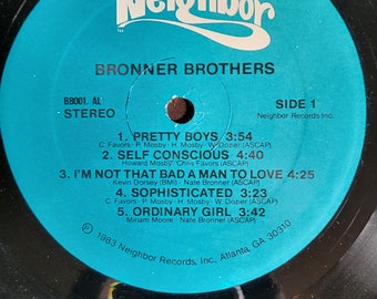 Bronner Brothers 1983 Vinyl LP: Electronic Funk Soul Album
