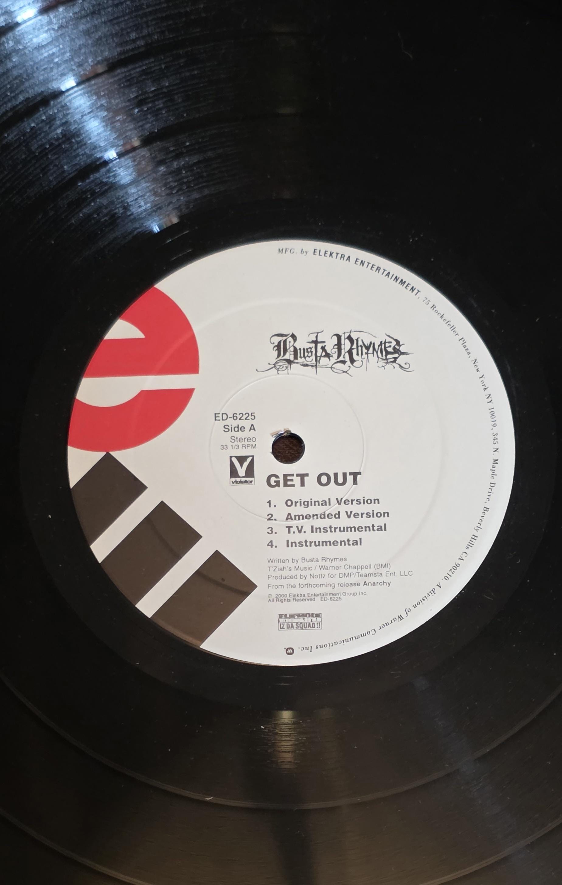 Busta Rhymes : Get Out - 2000 Vintage Rap Hip Hop Vinyl LP Record