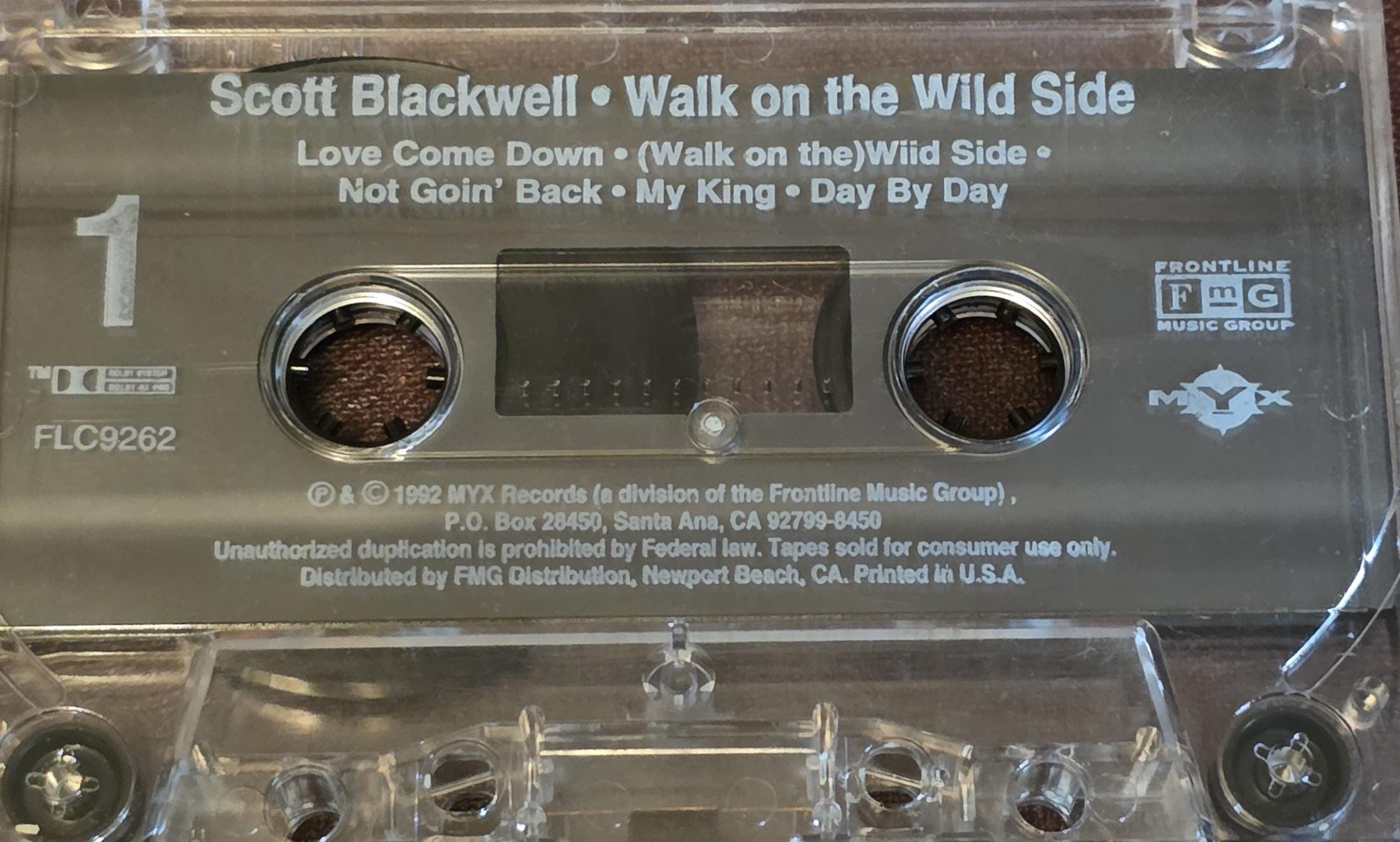 Scott Blackwell : Walk on the Wild Side - 1992 Electronic House