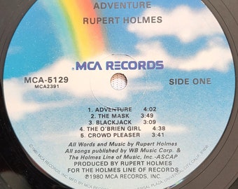 Rupert Holmes - Adventure - 1980 Vintage Pop Rock Vinyl LP