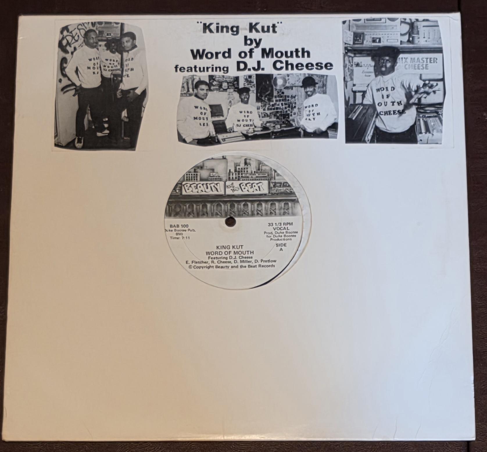 Word Of Mouth / D.J. Cheese : King Kut - 1985 ヴィンテージ ラップ