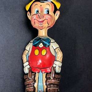 1939 MARX Walking Pinocchio Antique Disney Wind Up Toy image 8