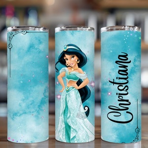 Custom Disney Jasmine Princess Tumbler, Jasmine Princess Cup, Jasmine Tumbler, Disney Girl Trip Tumbler, Jasmine Tumbler, Princess Tumbler