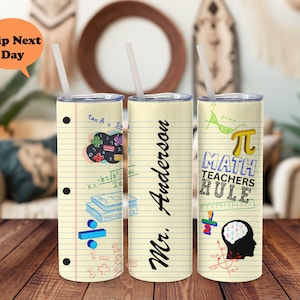 Custom Math Teacher Tumbler with Name, It&#39;s a Good Day To Do Math Tumbler, Math Teacher Cup, Custom Teacher Appreciation Gift, Math Tumbler