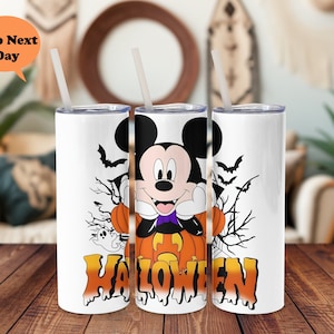 Disney Halloween Mickey Tumbler, Halloween Tumbler, Mickey Cup, Tumbler Gift, regalos de Halloween, copa para niños, Disney Halloween Mickey party Cup