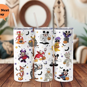Spooky Mickey and Friends Tumbler - Pumpkin Disney Party Favor, Mickey Cup, Pumpkin Tumbler, Halloween gift, Disney Halloween party