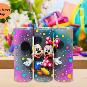 Disney Mickey Minnie Tumbler, Disney Trip Tumbler, Cute Disney Couple Tumbler,  Disney Gift Tumbler, Xmas Disney Cup ,Disney Family Tumbler