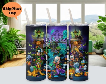 Vaso de Halloween de Mickey Mouse: Artículos para beber para niños (acero inoxidable de 20 oz)