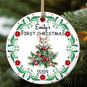 Adorno navideño personalizado para el primer bebé, adorno navideño, regalo con el nombre del bebé, adorno navideño familiar, adorno para el primer regalo del bebé, regalos para mamás primerizas