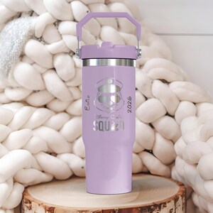 Vaso Disney Cruise Squad / Grabado láser de 887 ml / Winnie the Pooh, Stitch, Chip y Elsa / 5 colores imagen 10