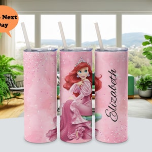 Custom Disney Ariel Princess Tumbler, Ariel Princess Cup, Ariel Tumbler, Disney Girl Trip, Ariel Tumbler, Princess Tumbler, Princess Ariel