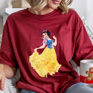 Fairy Tale Outfit Kids Girl Cotton T-Shirt, Ariel The Little Mermaid, Birthday Gift Cardinal
