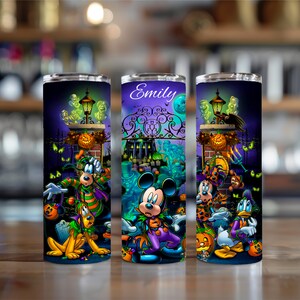 Personalized Tumbler, 20oz Disney Halloween Mickey Mouse Kids Cup, Custom Design image 4