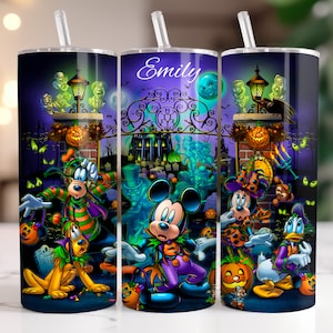 Personalized Tumbler, 20oz Disney Halloween Mickey Mouse Kids Cup, Custom Design image 6