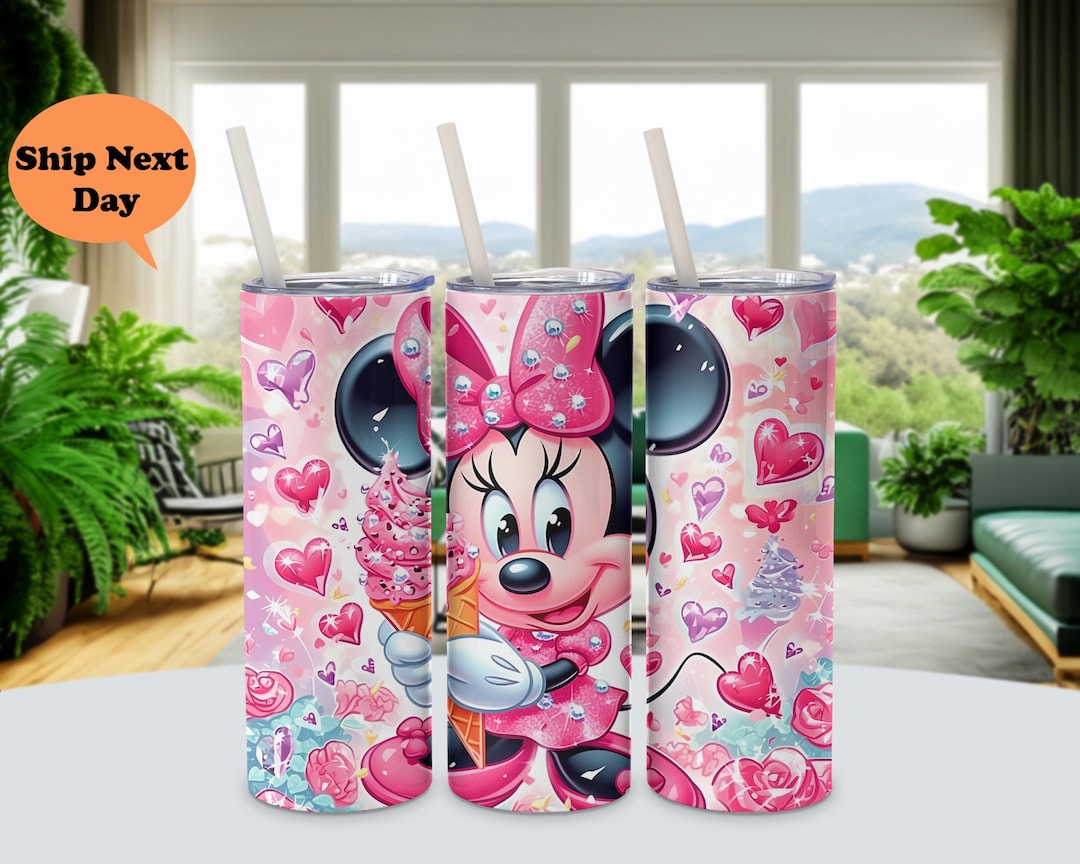 Minnie Mouse Tumbler, Disney Tumbler, Minnie Mouse Gifts for Kids