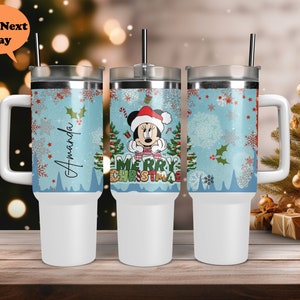 カスタムディズニーメリークリスマスタンブラー、ミニーメリークリスマスギフト、ディズニーファミリークリスマスタンブラー、ディズニーランドクリスマスタンブラーギフトタンブラー