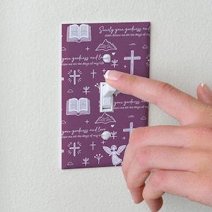 Bibel Vers Lichtschalter Abdeckung Christlichen Glauben Wohnkultur Schrift Toggle Steckdose
