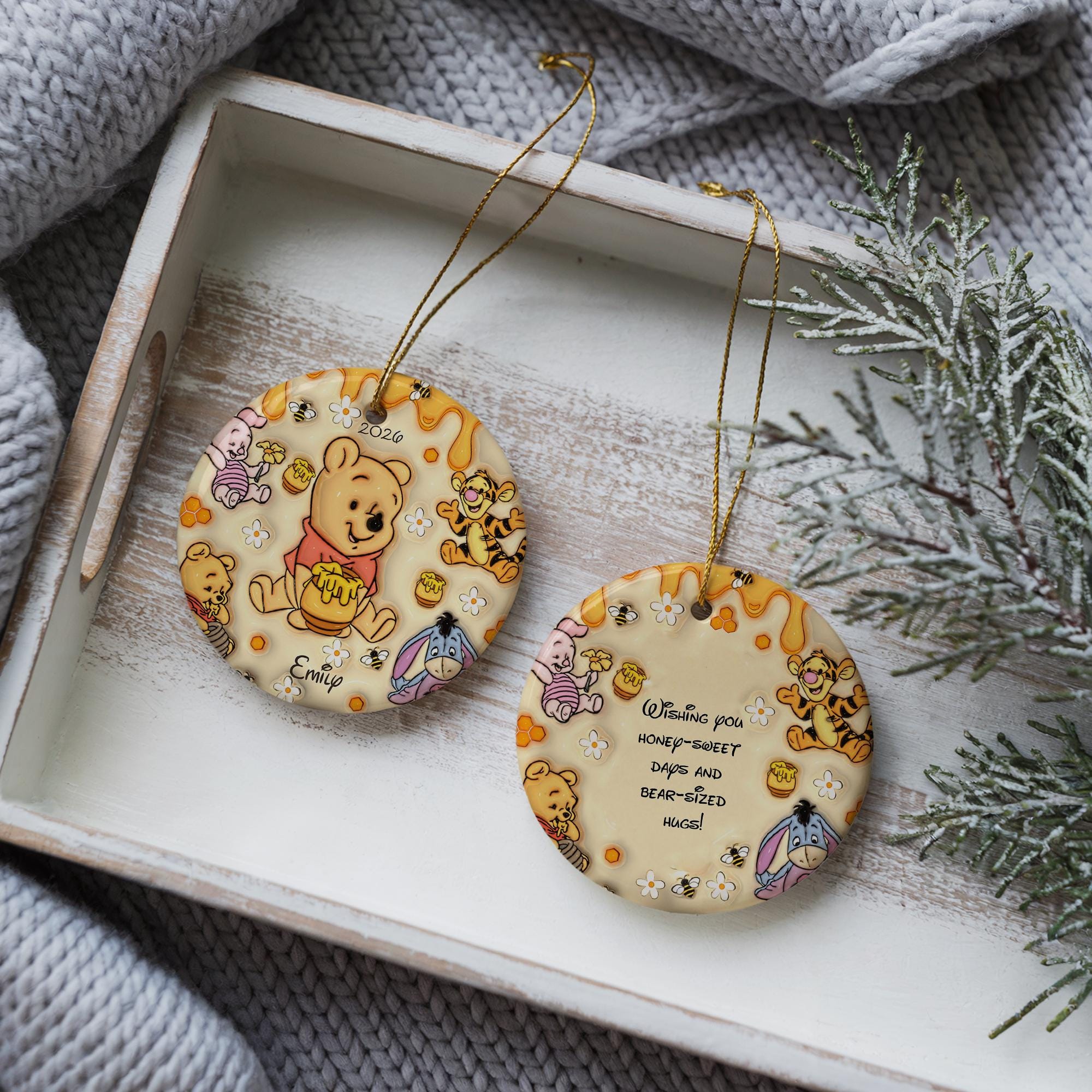Winnie the Pooh Ornament - Etsy