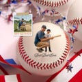 Custom Picture Baseball, Family Portrait, Father's Day Gift