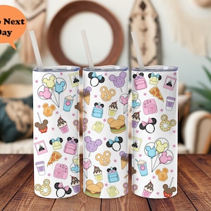 Disney Magical Snacks Tumbler, Drink Skinny Tumbler 20 oz, Halloween Tumbler, Mickey and Friends Tumbler, Best Magical Tumbler, Disney Cup