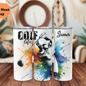 Custom Golf Tumbler, Custom Golf player tumbler , Golf lover Gift , Dad tumbler , Best Dad Gift, Fun Golf Gifts, Golf Cup, Fathers Day Gift