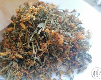 St. John's Wort  herb - Hypericum perforatum L. / Organic dry and cut herb / Available from 1 oz to 4 lbs