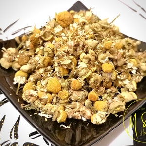 Chamomile Flower - Matricaria chamomilla L.  / Organic dry chamomile flowers / Herbal tea, remedy / Available from 1 oz to 4 lbs