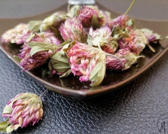Rödklöverblomma - Trifolium pratense L. / Ekologiska torkade rödklöverblommor / Örtte, botemedel / Finns från 30 ml till 1,8 kg