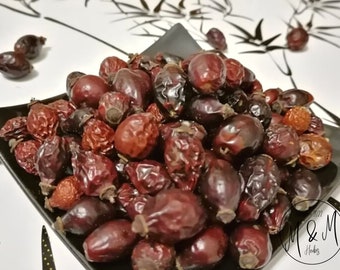 Rose hip Whole Berry  - Rosa Canina  L. / Organic dry - Rosehip berries, fruits, seeds / Herbal Remedy, Tea / Available from 1 oz to 4 lbs