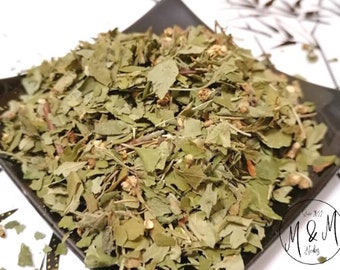 Hawthorn leaf & flower - Crataegus Monogyna L./ Organic dry and cut Hawthorn leaves and flowers / Available from 1 oz  to 4 lbs