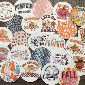 Freshie Cardstock Cut Out Rounds Circles Boujee Brands 3” Cutout Random Mixed 12 Pk Mom Life, Mama, Manly, Motorcycle, Pumpkin Spice Latte Bake with