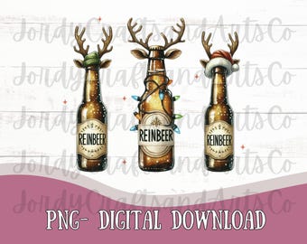 Funny Drink Christmas PNG| Reinbeer PNG |Sublimation Christmas png Digital Download Christmas Shirt | Holiday Drinker| Reindeer Reinbeer png