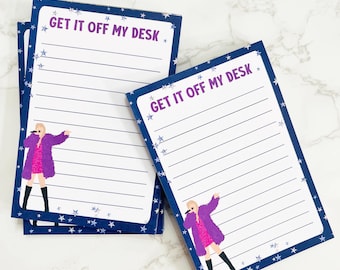 Taylor inspired Lover Notepad | Pop Culture Queen | Swiftiez merch | Taylor school supplies | Taylor Notepad | Get it off my desk notepad