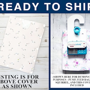 Large FLYING SQUIRREL COMPATIBLE Insulated Feeding Bag Cover with pockets for ice packs - fits Infinity 1200mL