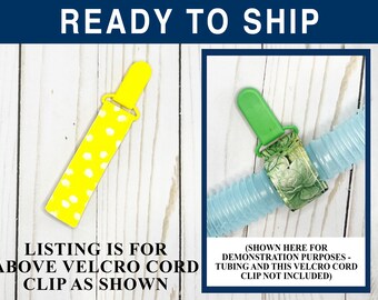 Adjustable Tube Cord Clip to manage medical cords including feeding tubes, IVs, ventilator circuits, and more!