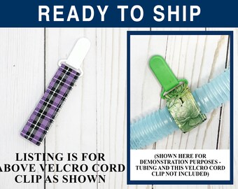 Adjustable Tube Cord Clip to manage medical cords including feeding tubes, IVs, ventilator circuits, and more!