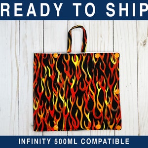 Small Insulated Feeding Bag Cover with pockets for ice packs - fits Infinity 500mL Feed Bags