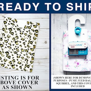 Large FLYING SQUIRREL COMPATIBLE Insulated Feeding Bag Cover with pockets for ice packs - fits Infinity 1200mL