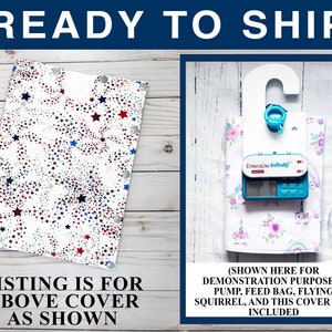 Large FLYING SQUIRREL COMPATIBLE Insulated Feeding Bag Cover with pockets for ice packs - fits Infinity 1200mL