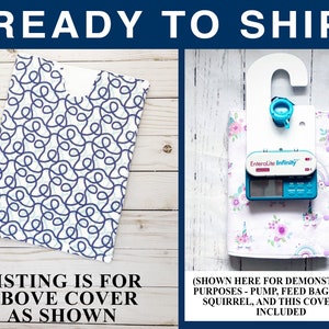 Large FLYING SQUIRREL COMPATIBLE Insulated Feeding Bag Cover with pockets for ice packs - fits Infinity 1200mL