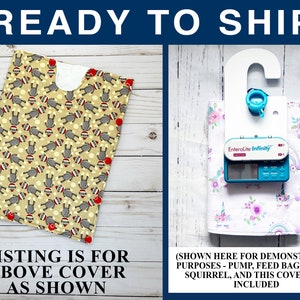 Large FLYING SQUIRREL COMPATIBLE Insulated Feeding Bag Cover with pockets for ice packs - fits Infinity 1200mL