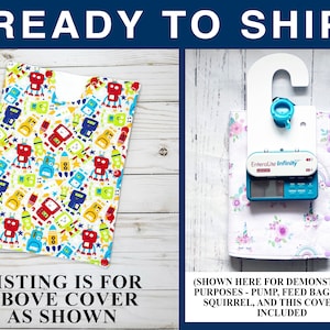 Large FLYING SQUIRREL COMPATIBLE Insulated Feeding Bag Cover with pockets for ice packs - fits Infinity 1200mL