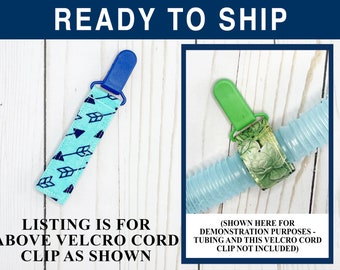 Adjustable Tube Cord Clip to manage medical cords including feeding tubes, IVs, ventilator circuits, and more!