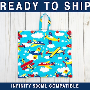 Small Insulated Feeding Bag Cover with pockets for ice packs - fits Infinity 500mL Feed Bags