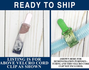 Adjustable Tube Cord Clip to manage medical cords including feeding tubes, IVs, ventilator circuits, and more!