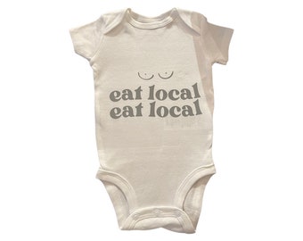 Eet lokale grappige Onesie